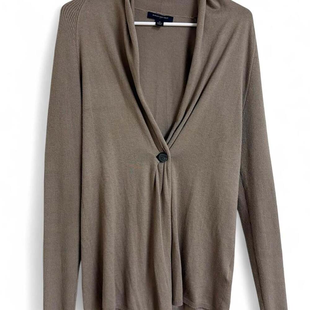 Banana Republic Women's Brown and Tan Cardigan